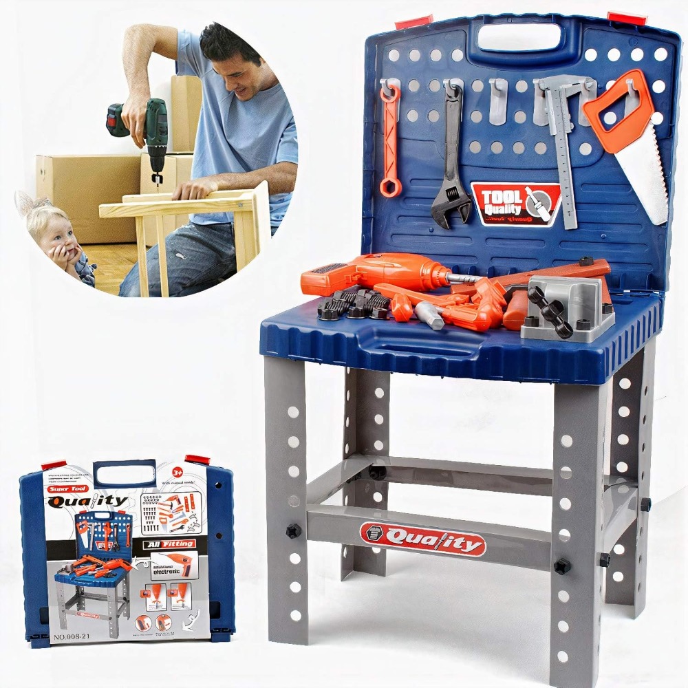 Tools Workshop For Kids - Meja Kerja Mainan Anak dengan Peralatan