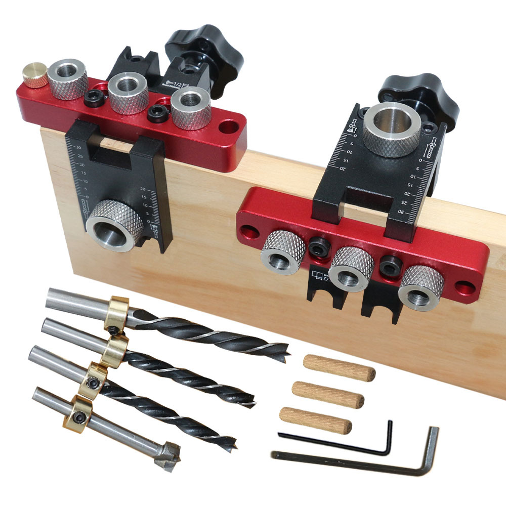 Pocket Hole Jig - Alat Bantu Pengeboran Lubang Kayu Universal