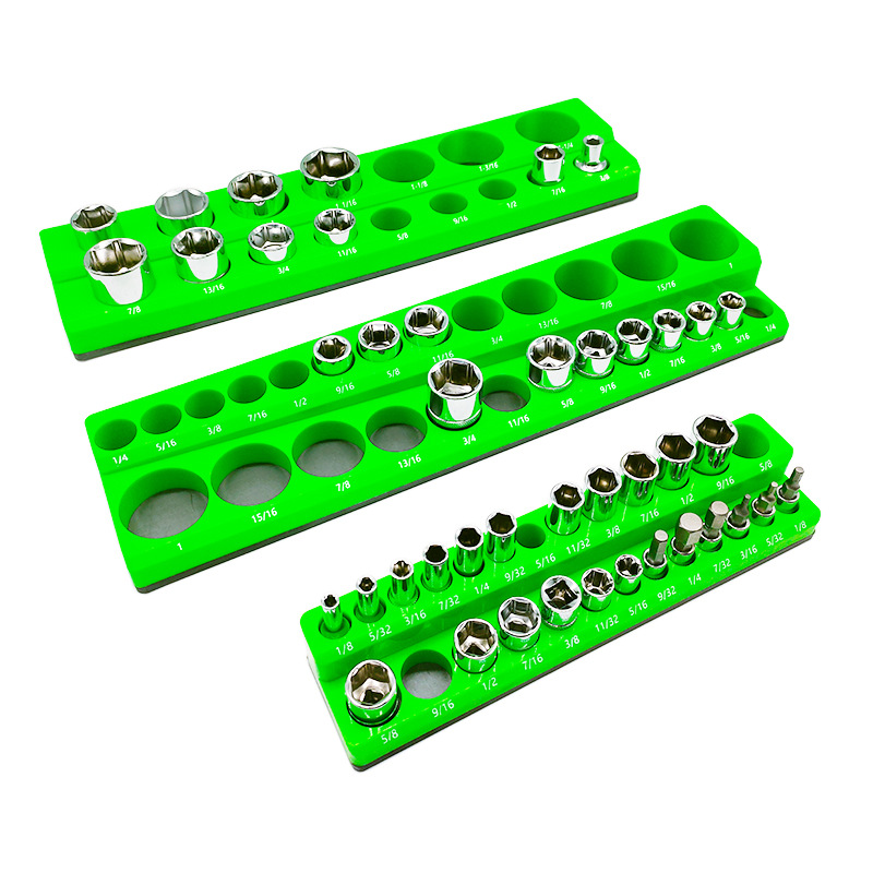 Workshop Hand Tools - Rak Penyimpanan Rel Magnetik Organizer Soket