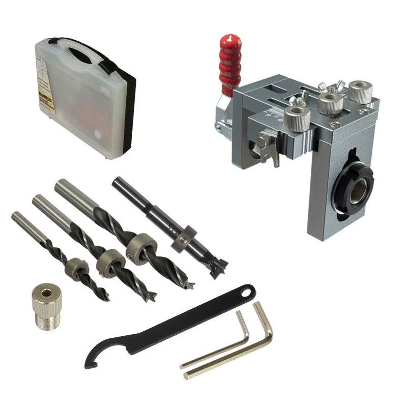 Pocket Hole Jig - Peralatan reparasi furnitur, Kit pemandu lubang