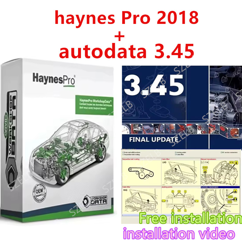 Car Workshop Tools Kit - Haynes Pro（Vivid2018）dan Autodata3.45 Atris-Technik Perangkat Lunak