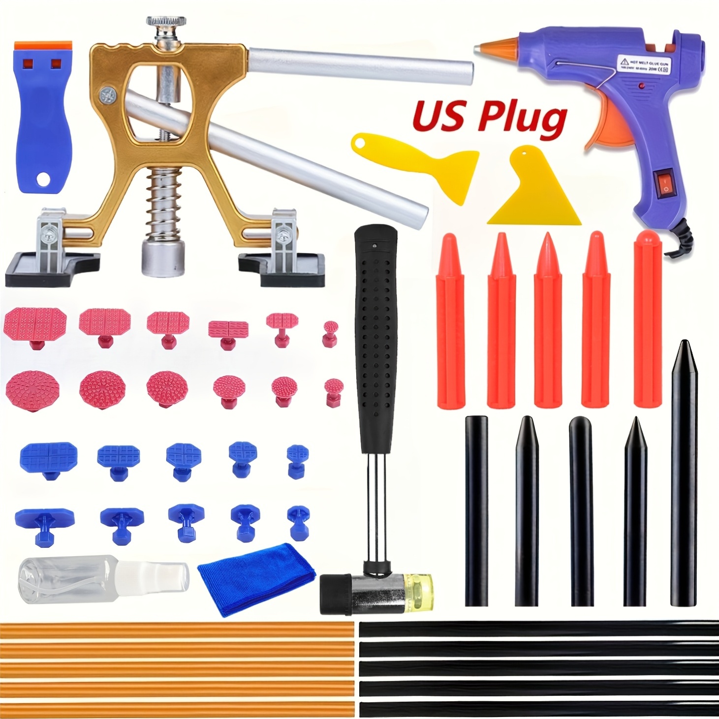 Car Workshop Tools Kit - Peralatan Perbaikan Lekukan Mobil Baru yang