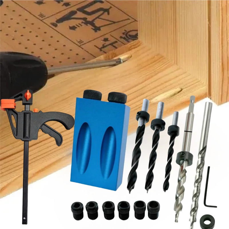 Pocket Hole Jig - Alat Bor Sambungan Kayu dengan Jig