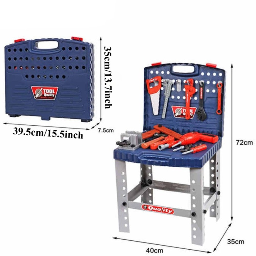 Meja Kerja Mainan Anak dengan  - Tools Workshop For Kids ulasan dan harga