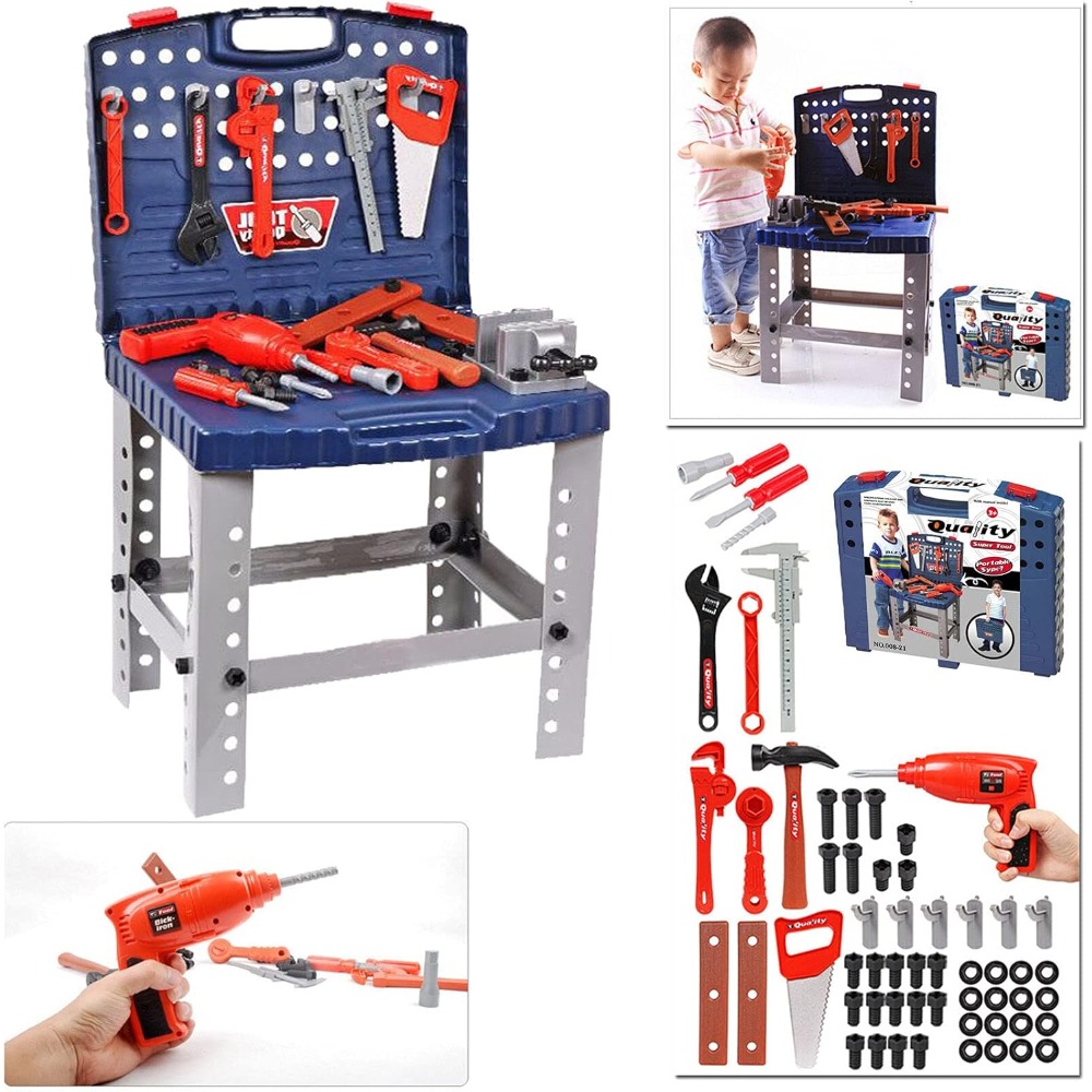 Meja Kerja Mainan Anak dengan  - Tools Workshop For Kids ulasan dan harga