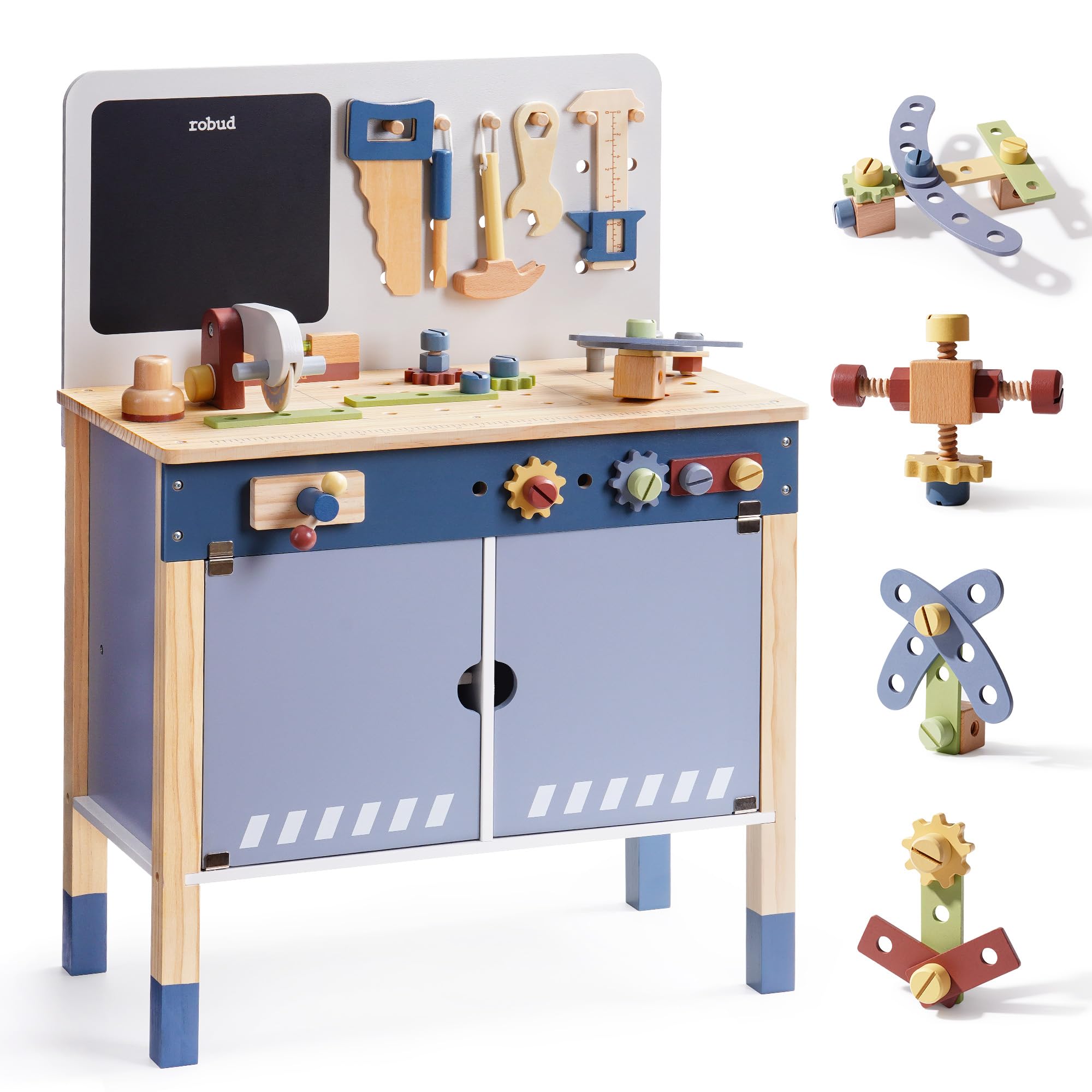 Meja Kerja Kayu ROBUD, Set Mai - Tools Workshop For Kids ulasan dan harga