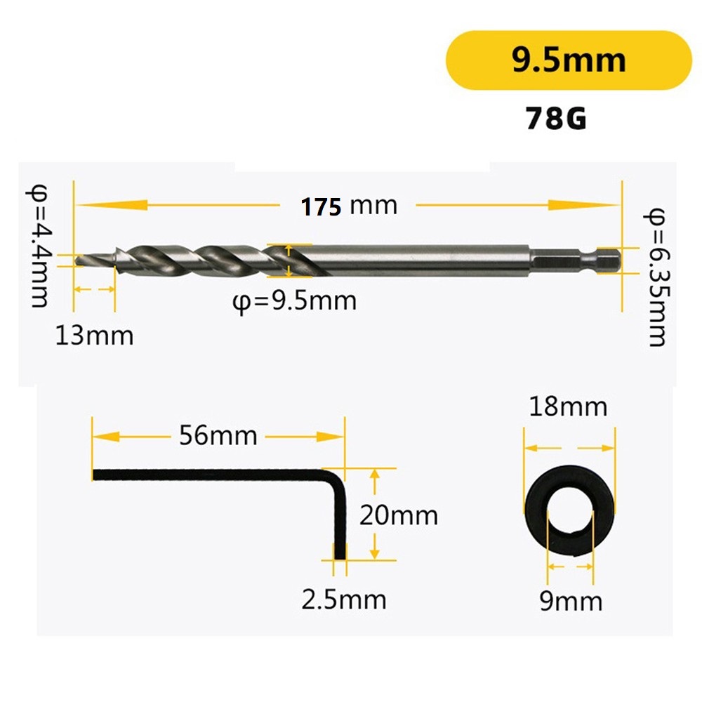 Mata Bor Langkah Hex Diameter  - Pocket Hole Jig ulasan dan harga