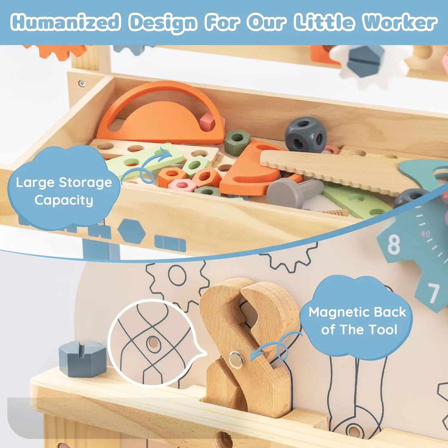 Robotime Robud Set Bangku Alat - Tools Workshop For Kids ulasan dan harga