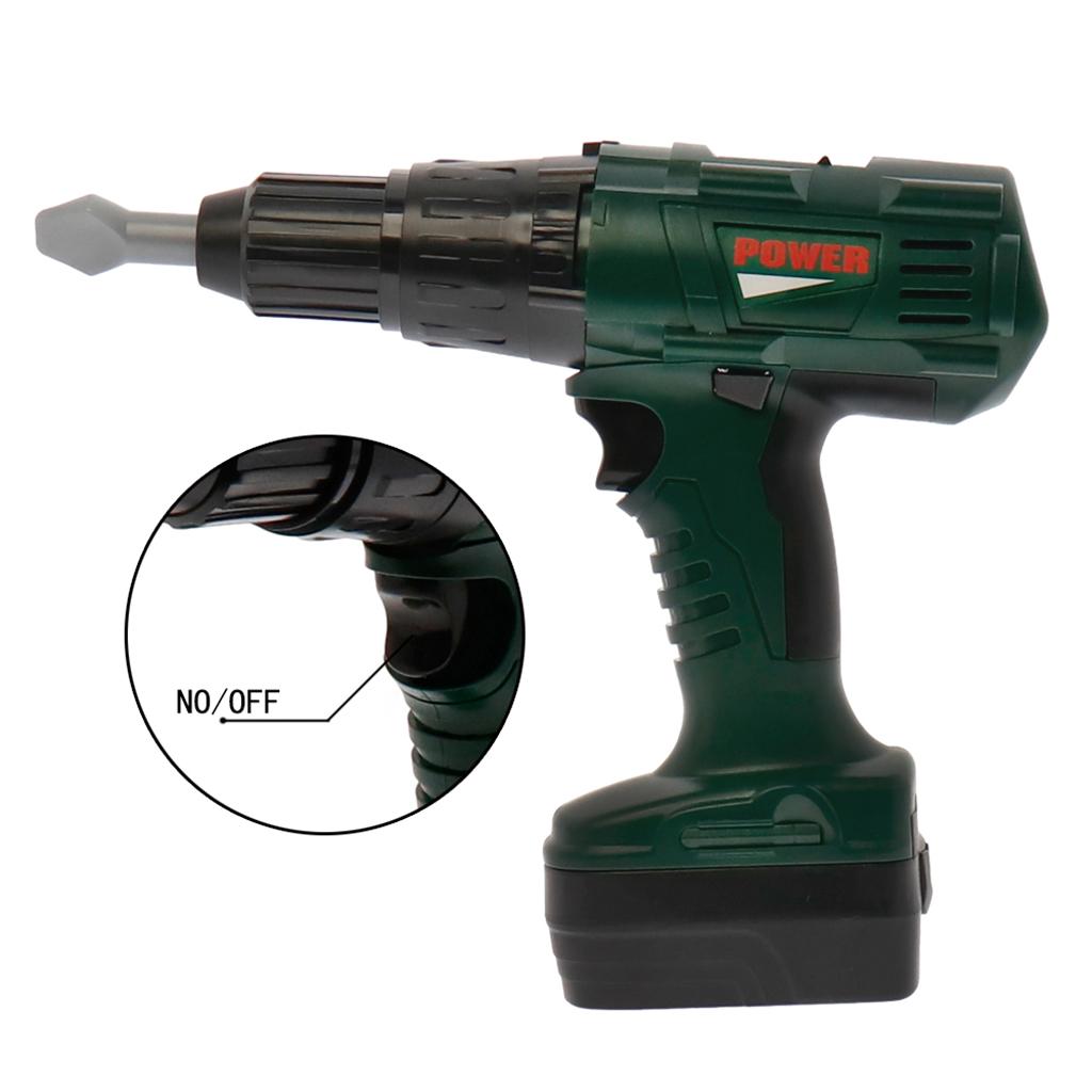 Mainan Bor Listrik Anak dengan - Tools Workshop For Kids ulasan dan harga
