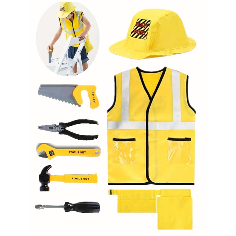 Kostum rompi pekerja konstruks - Tools Workshop For Kids ulasan dan harga