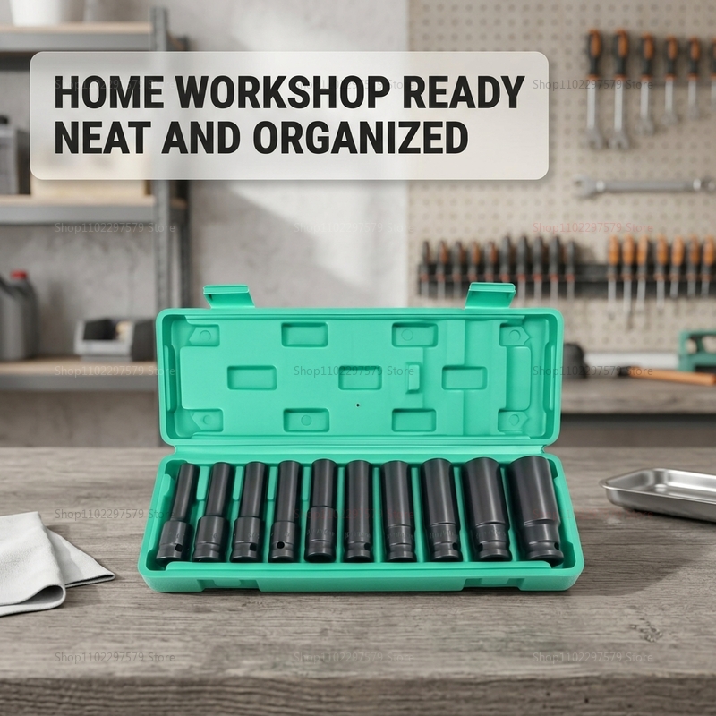 10pcs Set Kunci Soket 8-24mm A - Car Workshop Tools Kit ulasan dan harga