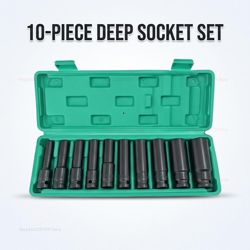 10pcs Set Kunci Soket 8-24mm A - Car Workshop Tools Kit ulasan dan harga