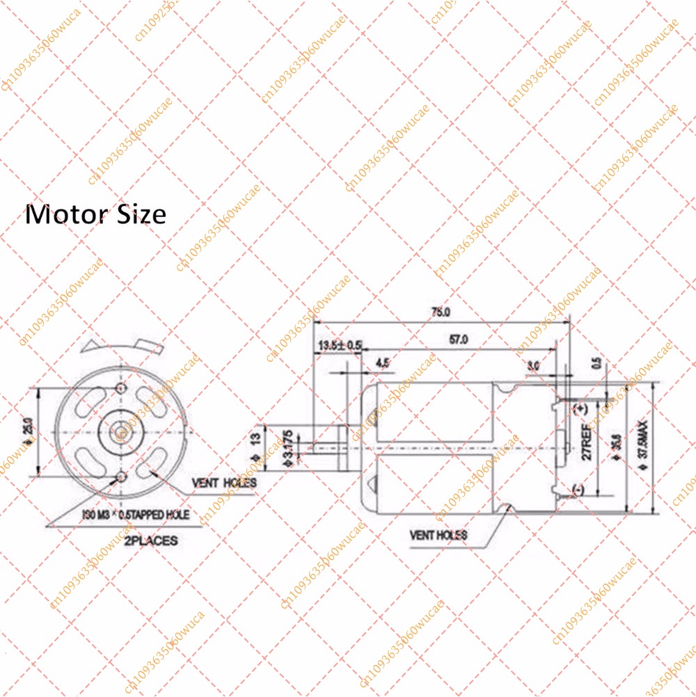 Motor DC RS550 13 gigi 13teeth - Bosch Drill Gsb 18V ulasan dan harga